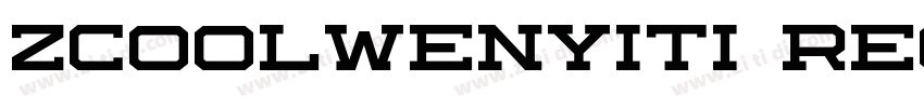 zcoolwenyiti Regular字体转换